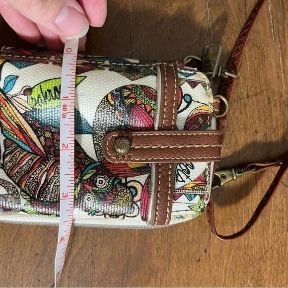 Beautiful Sak roots owl pattern wallet/Crossbody - Picture 3 of 7